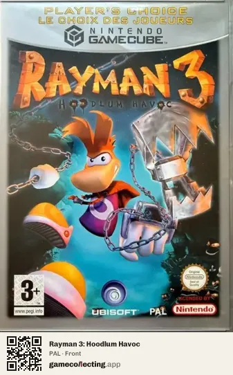 Rayman 3: Hoodlum Havoc Nintendo GameCube, PAL box front