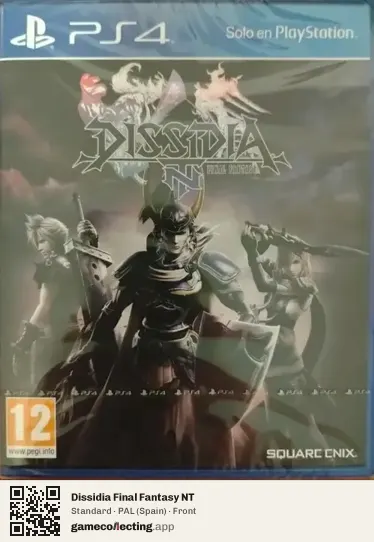 Dissidia Final Fantasy NT PlayStation 4, Spain box front