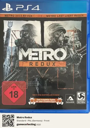 Metro Redux PlayStation 4, Germany box front