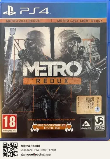 Metro Redux PlayStation 4, Italy box front