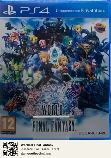 World of Final Fantasy PlayStation 4, France box front