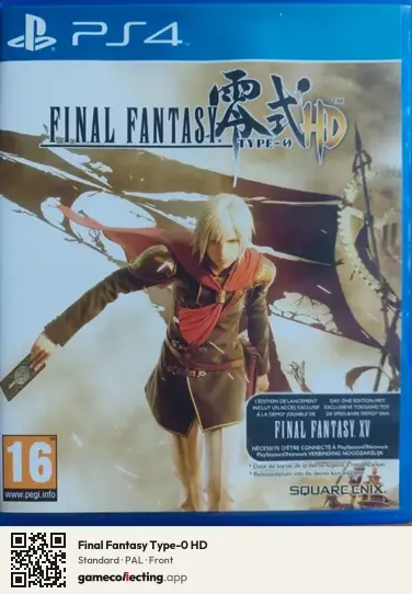 Final Fantasy Type-0 HD PlayStation 4, PAL box front