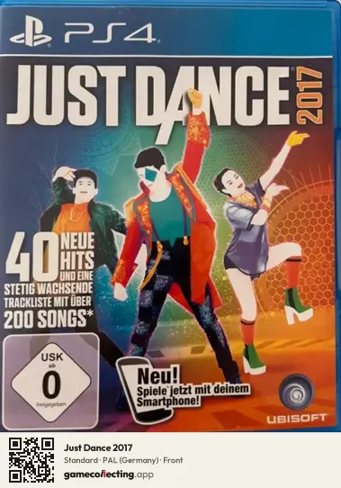 Just Dance 2017 PlayStation 4, Germany box front