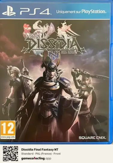 Dissidia Final Fantasy NT PlayStation 4, France box front