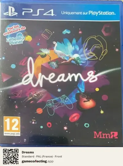 Dreams PlayStation 4, France box front