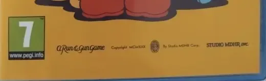 Cuphead, the PEGI square on its front