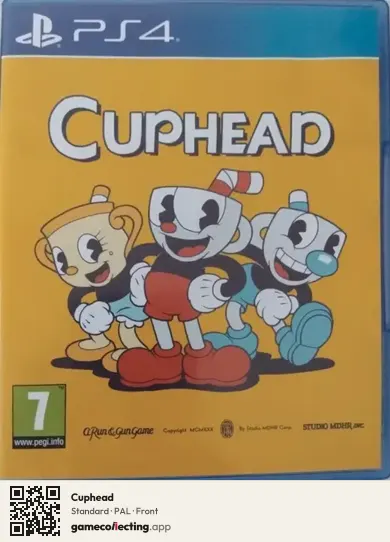 Cuphead PlayStation 4, PAL box front