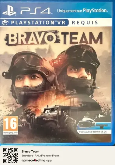 Bravo Team PlayStation 4, France box front