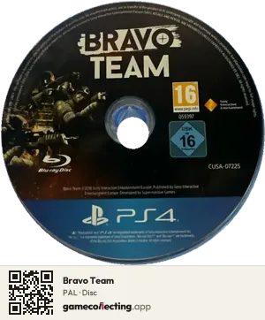 Bravo Team PlayStation 4, PAL disc