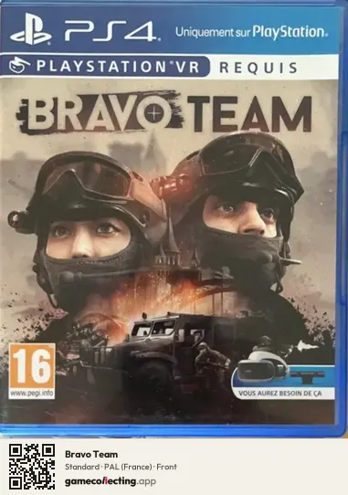 Bravo Team PlayStation 4, France box front