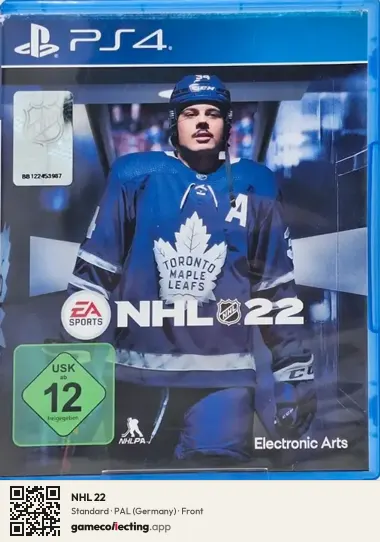 NHL 22 PlayStation 4, Germany box front