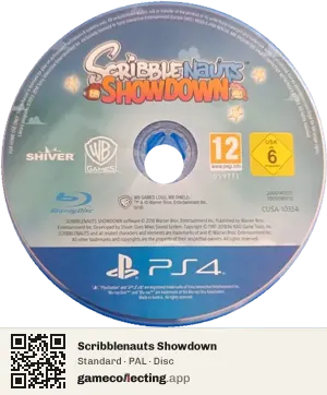 Scribblenauts Showdown PlayStation 4, PAL disc