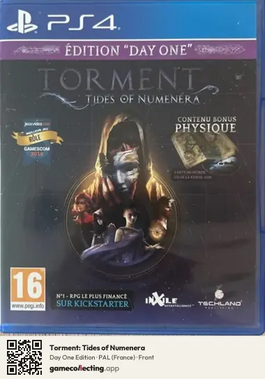 Torment: Tides of Numenera PlayStation 4, France box front