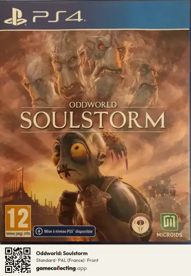 Oddworld: Soulstorm PlayStation 4, France box front