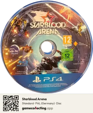 Starblood Arena PlayStation 4, PAL disc