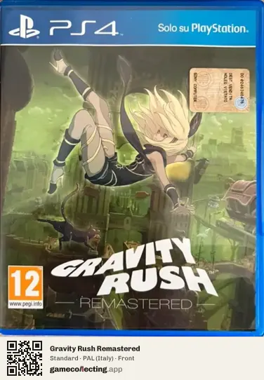 Gravity Rush Remastered PlayStation 4, Italy box front
