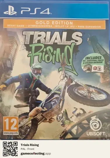 Trials Rising PlayStation 4, PAL box front