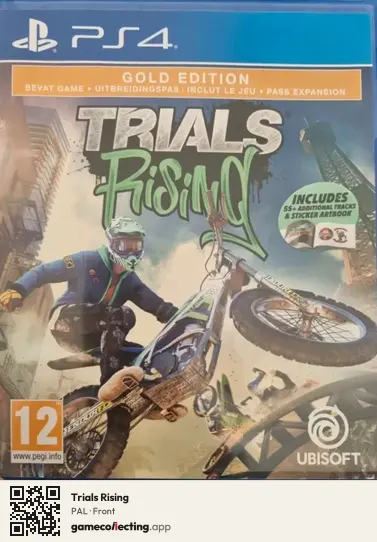 Trials Rising PlayStation 4, PAL box front