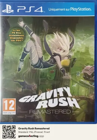 Gravity Rush Remastered PlayStation 4, France box front