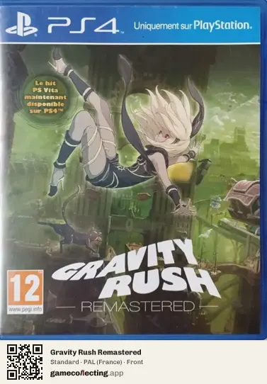 Gravity Rush Remastered PlayStation 4, France box front