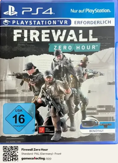 Firewall Zero Hour PlayStation 4, Germany box front