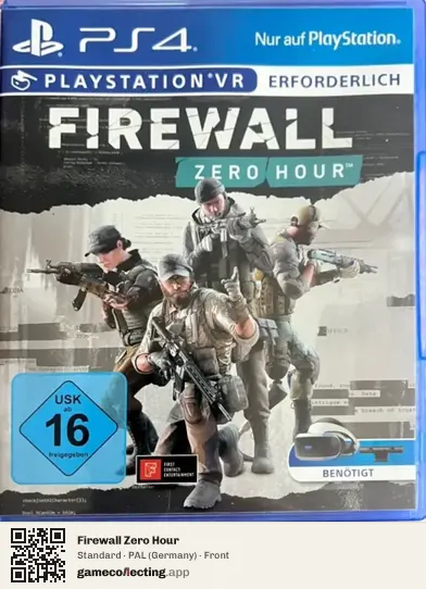 Firewall Zero Hour PlayStation 4, Germany box front