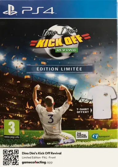 Dino Dini's Kick Off Revival PlayStation 4, PAL box front