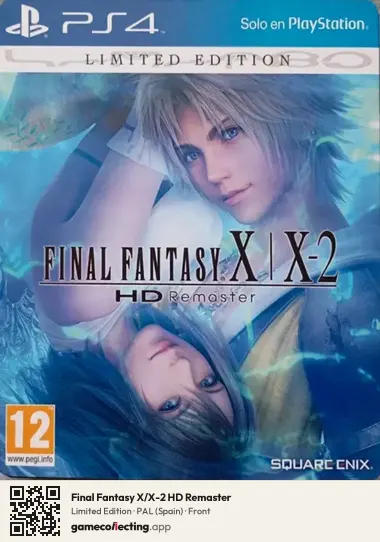Final Fantasy X/X-2 HD Remaster PlayStation 4, Spain box front