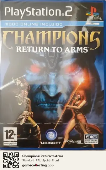 Champions: Return to Arms PlayStation 2, Spain box front