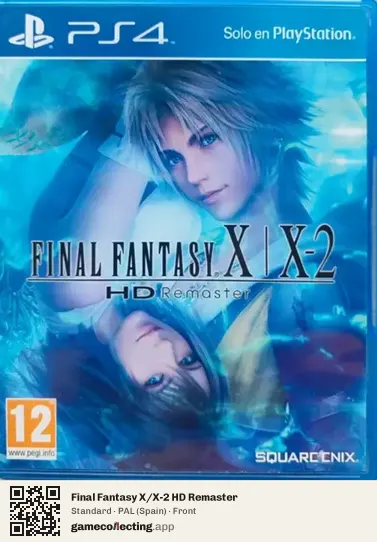 Final Fantasy X/X-2 HD Remaster PlayStation 4, Spain box front