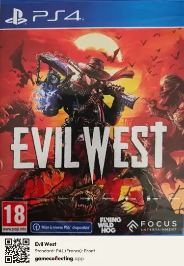Evil West PlayStation 4, France box front