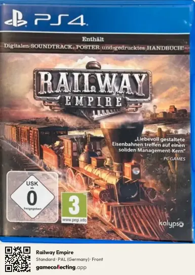 Railway Empire PlayStation 4, Germany box front