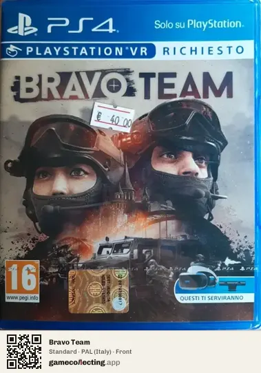 Bravo Team PlayStation 4, Italy box front