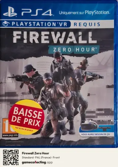 Firewall Zero Hour PlayStation 4, France box front