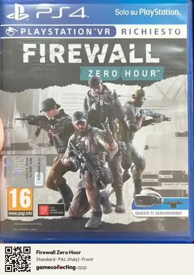 Firewall Zero Hour PlayStation 4, Italy box front