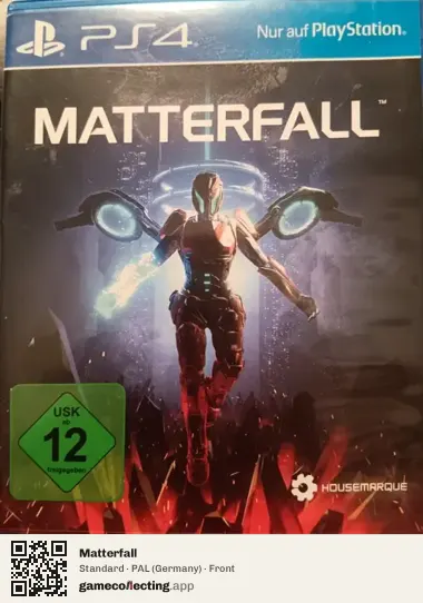 Matterfall PlayStation 4, Germany box front