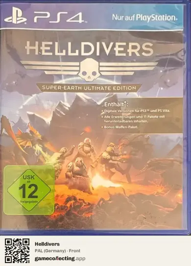 Helldivers PlayStation 4, Germany box front