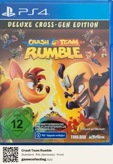 Crash Team Rumble PlayStation 4, Germany box front