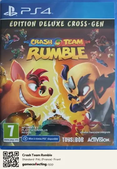 Crash Team Rumble PlayStation 4, France box front