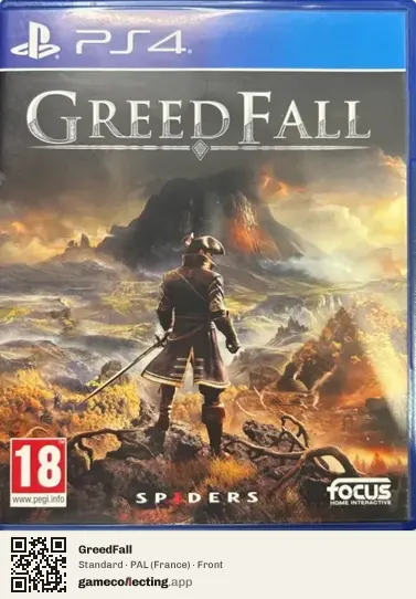 GreedFall PlayStation 4, France box front