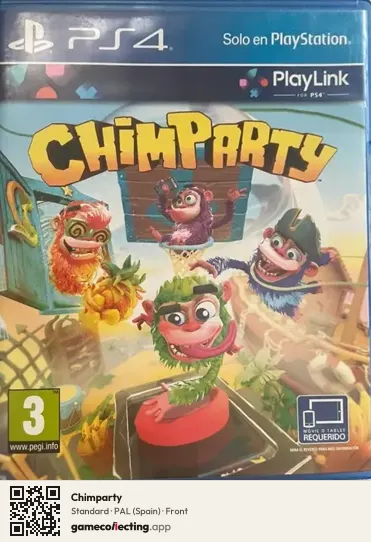Chimparty PlayStation 4, Spain box front