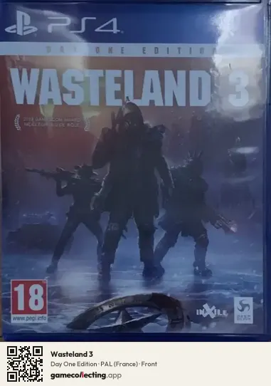 Wasteland 3 PlayStation 4, France box front