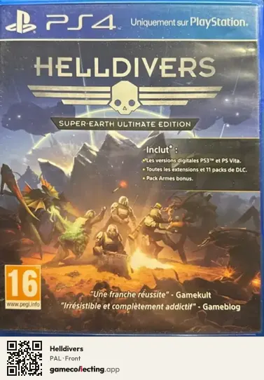 Helldivers PlayStation 4, PAL box front