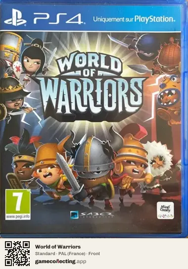 World of Warriors PlayStation 4, France box front