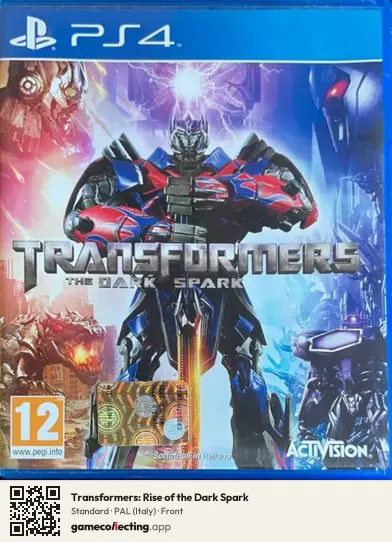 Transformers: Rise of the Dark Spark PlayStation 4, Italy box front