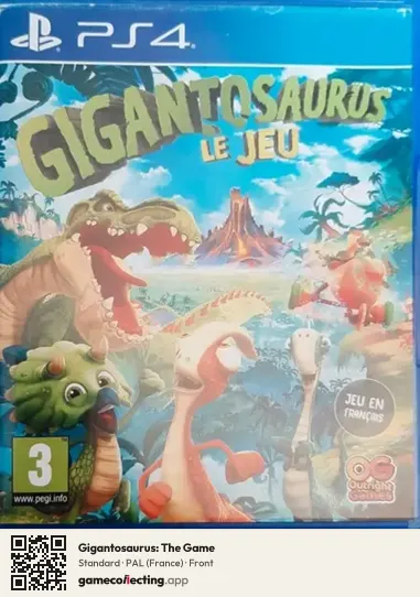 Gigantosaurus: The Game PlayStation 4, France box front