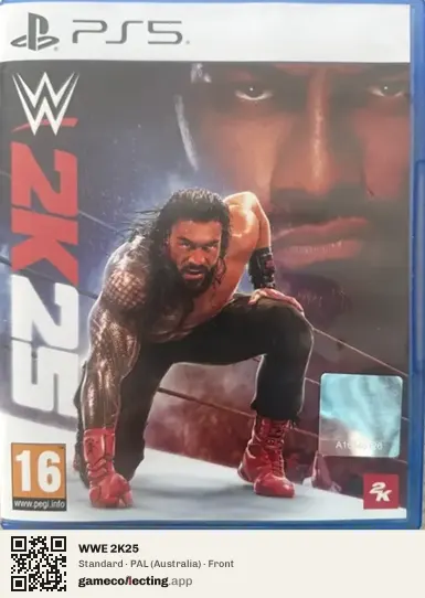 WWE 2K25 PlayStation 5, Australia box front