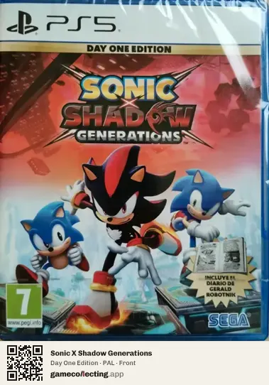 Sonic X Shadow Generations PlayStation 5, PAL box front
