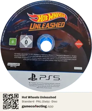 Hot Wheels Unleashed PlayStation 5, PAL disc