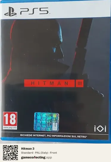 Hitman 3 PlayStation 5, Italy box front